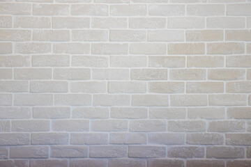 White and gray brick wall texture. Abstract weathered texture stained old stucco light gray and aged paint white brick wall background in rural room