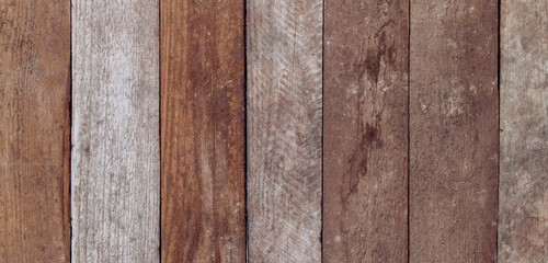 texture of brown wood planks wall. background of wooden surface	

