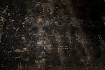 Obraz na płótnie Canvas black wall texture with old paint
