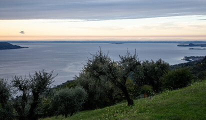 Fototapeta na wymiar Above Gargnano, Lake Garda, Italy