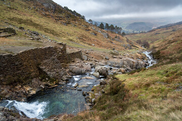Parc national de Snowdonia au Pays de Galles en Angleterre en hiver