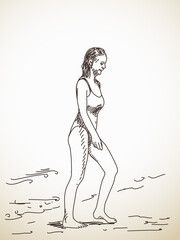 woman in swimsuit