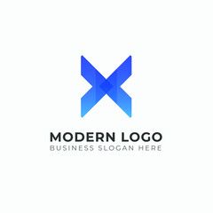 X letter logo design vector template.  X modern & colorful  logo design. X logo icon