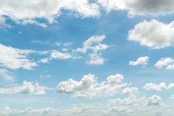 Naklejka na ściany i meble Beautiful Blue Sky with Clouds images