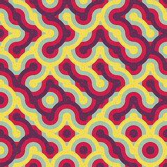 Fototapeta premium Abstract Geometric Pattern generative computational art illustration