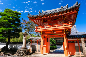 Fototapeta premium 岐阜県多治見市 虎渓山 保寿院 山門