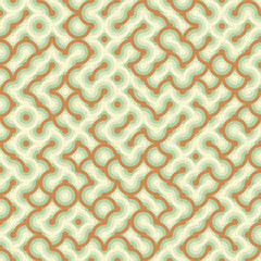 Fototapeta premium Abstract Geometric Pattern generative computational art illustration