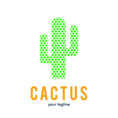 Cactus logo icon symbol design