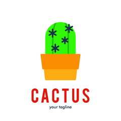 Cactus logo icon symbol design