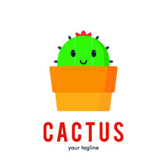 Cactus logo icon symbol design