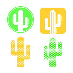 Cactus logo icon symbol design