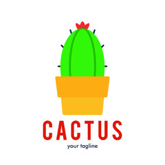 Cactus logo icon symbol design