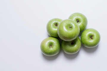 vegetables and fruits on a white