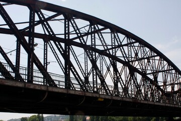 old bridge over the river