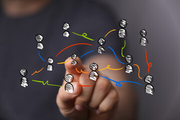 conference Digital Network and data concept