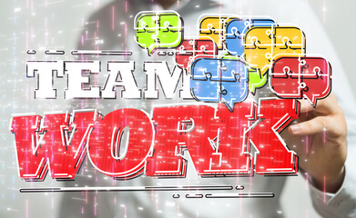 Unity group and teamwork concept