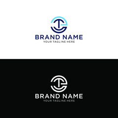 Modern ET TE logo design template eps 10.