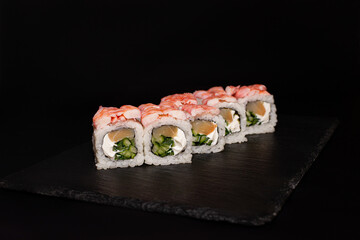 Sushi rolls japanese cuisine restaurant menu food
