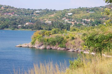 Fototapeta na wymiar Coast of the Lake Tanganyika in Tanzania