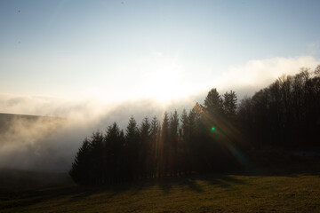 Schwarzwald Himmel mit Nebel und Sonne