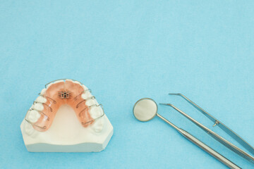 Zahnspange Kieferorthopädie Hintergrund 