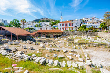 Ruin of Mausoleum is the tomb of Carian Satrap Mausolos in Bodrum Town