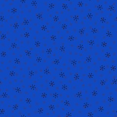 Seamless Christmas pattern doodle with hand random drawn snowflakes.Wrapping paper for presents, funny textile fabric print, design,decor, food wrap, backgrounds. new year.Raster copy.Cyan black