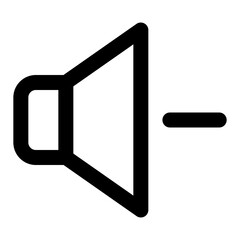 Decrease volume icon