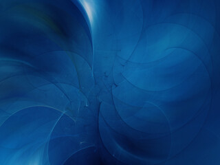 blue abstract fractal background 3d rendering illustration