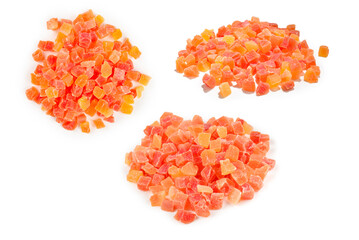 Sweet turkish delight isolated on white background.