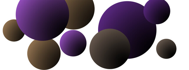 Multi-colored balls scattered randomly. background design, cover. Volumetric background, vector.