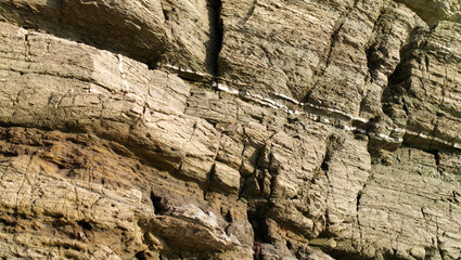 Patterns and backgrounds in the beach side rocks