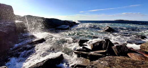 frozen lake in winter