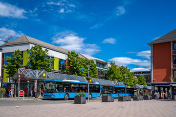 Bushaltestelle, Zweibrücken, Rheinland-Pfalz, Deutschland 