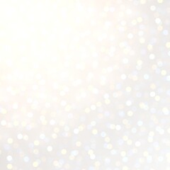 Fototapeta na wymiar White glitter subtle texture. Light bokeh empty background. Holidays decor.