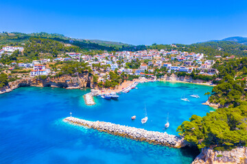 Amazing beach of Votsi in Alonnisos island, Greece.