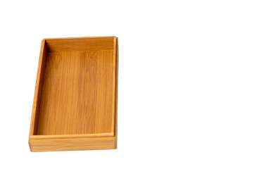 open wooden box on white background, moc ap