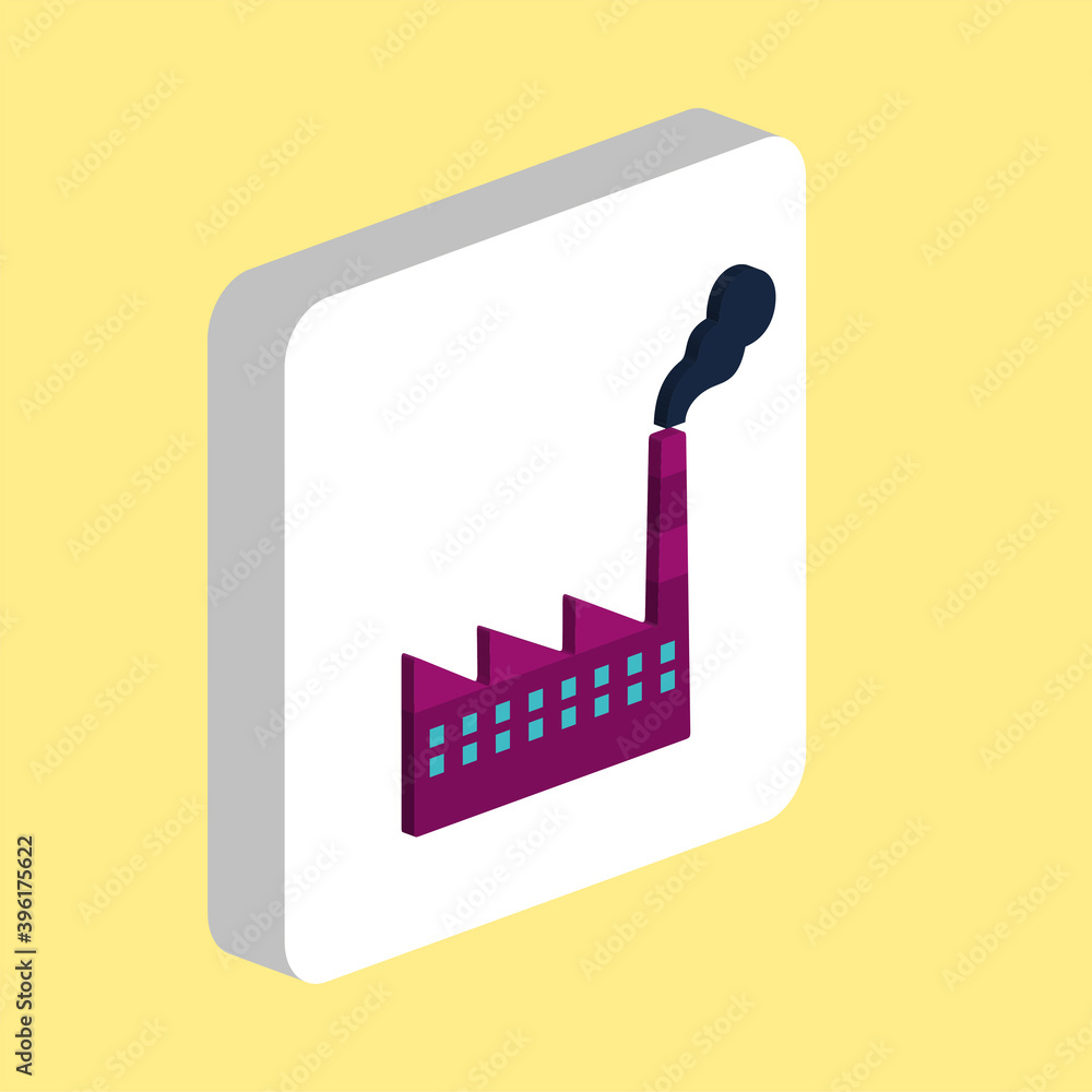 Aufkleber factory simple vector icon. illustration symbol design template for web mobile ui element. perfect c