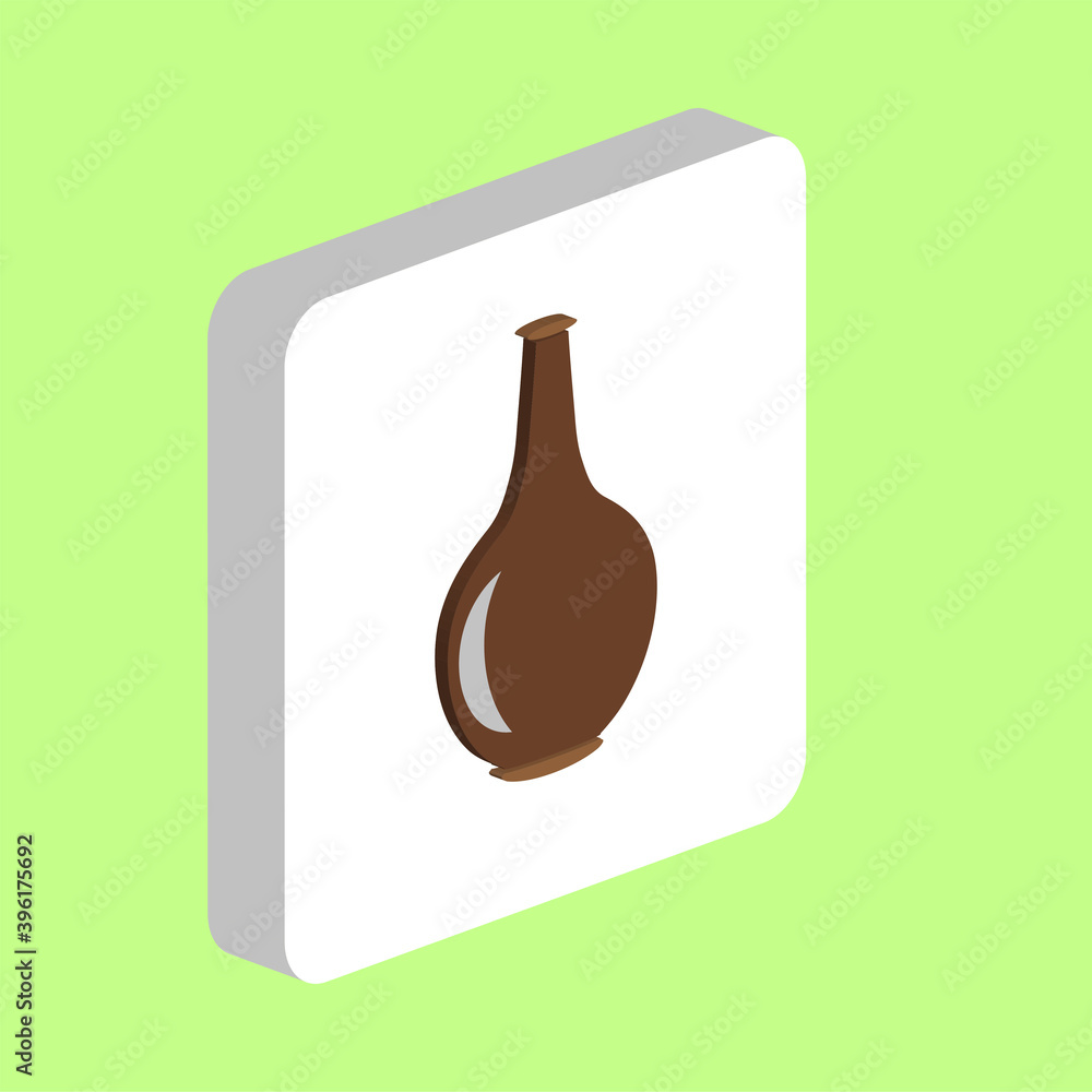 Poster amphora simple vector icon. illustration symbol design template for web mobile ui element. perfect c