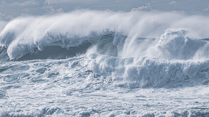 waves on the rocks