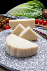 Cheese collection, Italian pasta filata aged cheese provolone from Cremona, Northwest of Italy