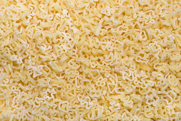 Children's macaroni. Pasta in the form of different figures. 
