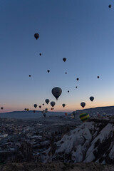 air balloon at sunrise