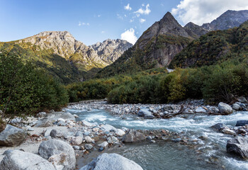 mountain river in the mountains