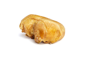 smoked chicken breast isolated on white