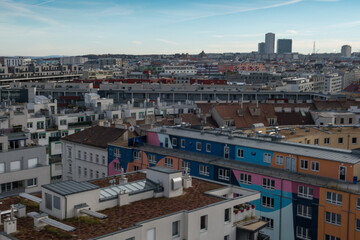 Obraz premium Häusermeer Wien 10. Bezirk 