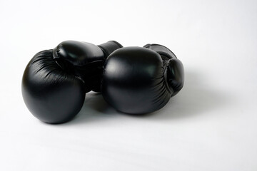 Kickboxing Gloves for childen. Kids boxing gloves. Martial Arts Gloves. Isolated on white.