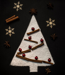 Sugar christmas tree