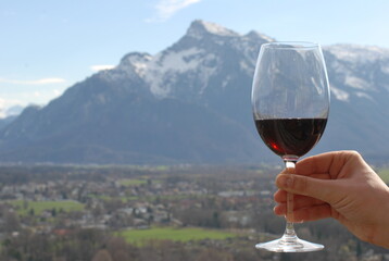 Wine and Mountain