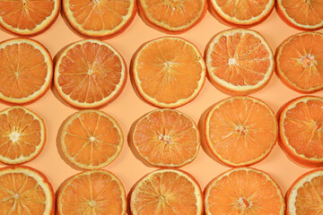 Background from slices of orange fruit.